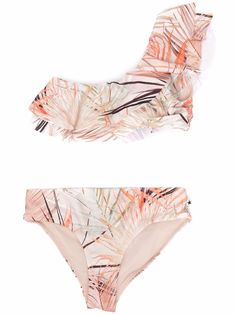 Molo leaf-tree print bikini set