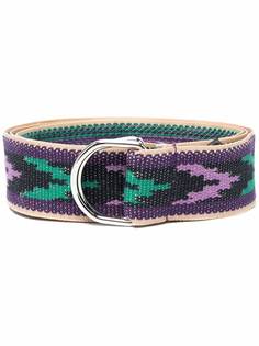Isabel Marant pattern-print fringed belt