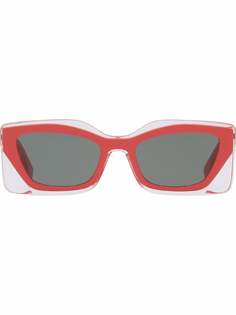 Fendi солнцезащитные очки с прозрачными вставками