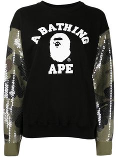 A BATHING APE® толстовка с пайетками