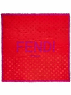 Fendi шарф с логотипом FF