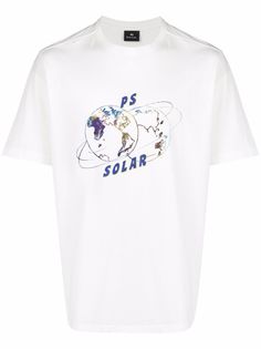 PS Paul Smith футболка из органического хлопка с графичным принтом