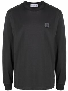 Stone Island футболка с нашивкой-логотипом