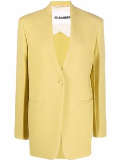 Jil Sander шерстяной блейзер