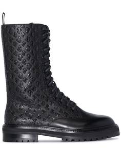 Jimmy Choo ботинки Cora с тисненым логотипом