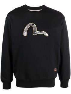 Evisu толстовка с вышитым логотипом