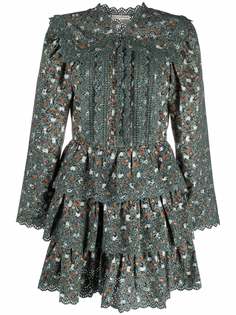 Ulla Johnson ярусное платье с цветочным принтом