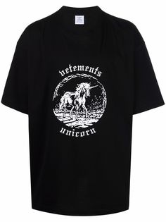 VETEMENTS футболка оверсайз Unicorn