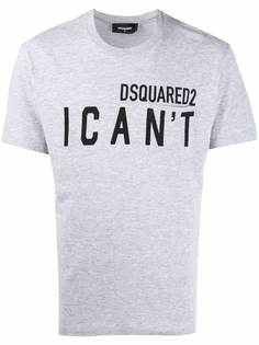 Dsquared2 футболка с логотипом и принтом Icant