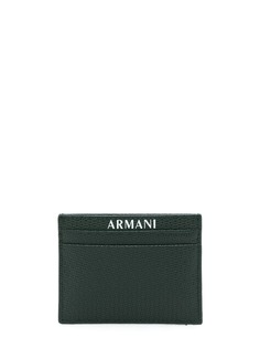 Armani Exchange фактурный картхолдер с логотипом