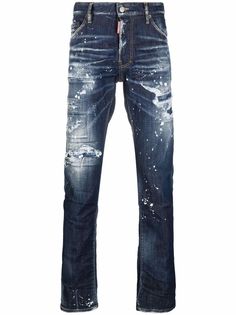 Dsquared2 джинсы с эффектом потертости