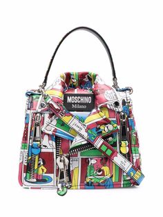 Moschino сумка-тоут с принтом