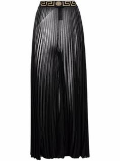 Versace брюки с узором Greca