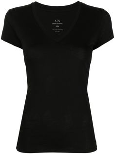 Armani Exchange футболка с V-образным вырезом