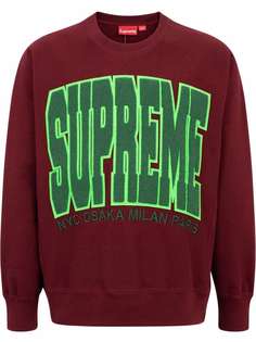 Supreme толстовка Cities Arc с круглым вырезом