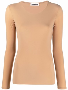Jil Sander топ с длинными рукавами