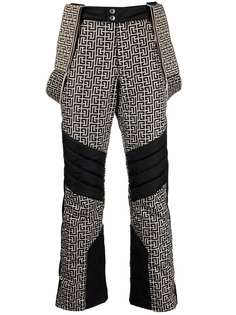 Balmain лыжные брюки с монограммой из коллаборации с Rossignol
