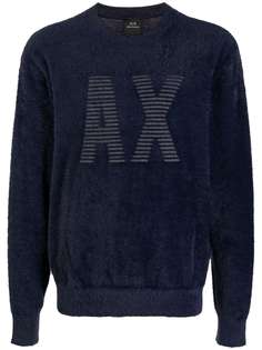 Armani Exchange джемпер с вышитым логотипом