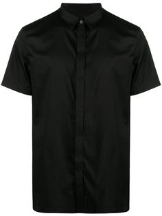 Armani Exchange рубашка с короткими рукавами и вышитым логотипом
