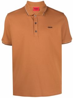 BOSS logo-print polo shirt