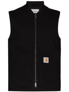 Carhartt WIP logo-patch zip-up gilet