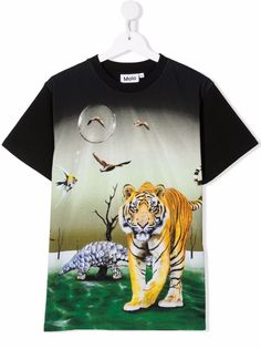 Molo TEEN graphic-print organic-cotton T-shirt