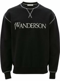 JW Anderson толстовка Inside Out с вышитым логотипом