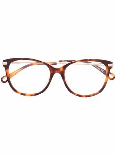 Chloé Eyewear солнцезащитные очки черепаховой расцветки
