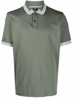 BOSS contrast-trim polo shirt