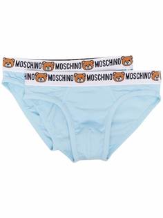 Moschino two-pack logo-waistband briefs