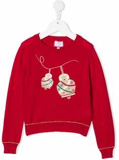 Simonetta embroidered crew-neck jumper
