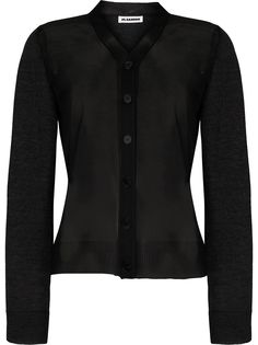Jil Sander полупрозрачная рубашка