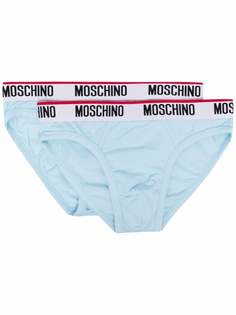 Moschino two-pack logo-waistband briefs