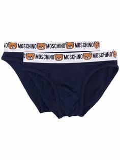 Moschino two-pack logo-waistband briefs