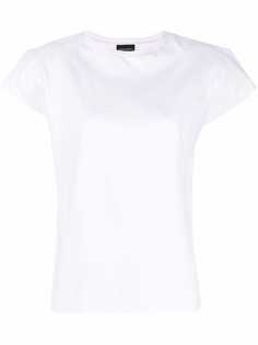 Magda Butrym padded-shoulder logo-embroidered T-shirt