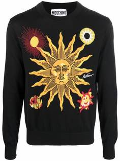 Moschino sun-pattern sweatshirt
