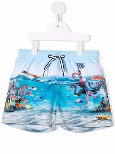 Molo Niko graphic-print swimshorts