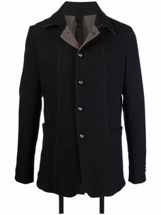 Masnada stitch-detail blazer jacket