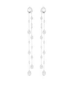 Stefere серьги-подвески из белого золота с бриллиантами