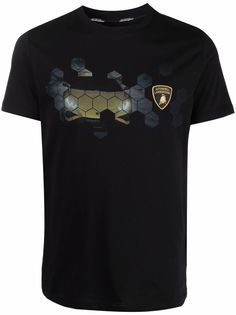 Automobili Lamborghini logo-patch cotton T-shirt