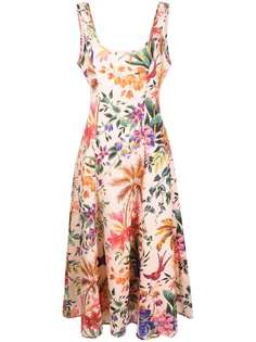 ZIMMERMANN Tropicana floral-print midi dress