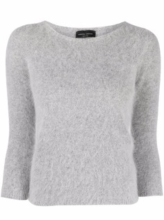 Roberto Collina textured boat-neck jumper