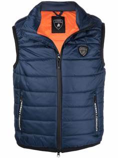 Automobili Lamborghini logo-patch padded gilet