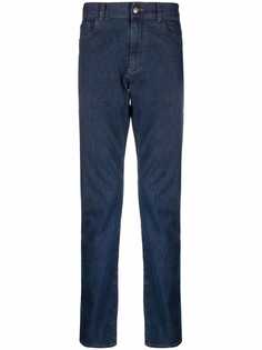 Canali прямые джинсы с заниженной талией