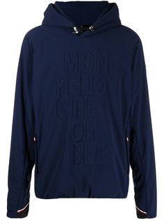 Moncler Grenoble худи с тисненым логотипом