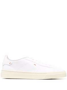 Santoni leather low-top trainers