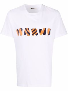 Marni футболка в полоску с логотипом