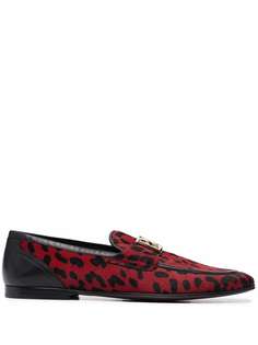 Dolce & Gabbana logo-plaque leather loafers