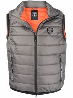 Automobili Lamborghini logo-patch padded gilet