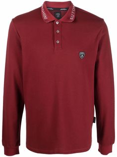 Automobili Lamborghini logo-print collar polo shirt